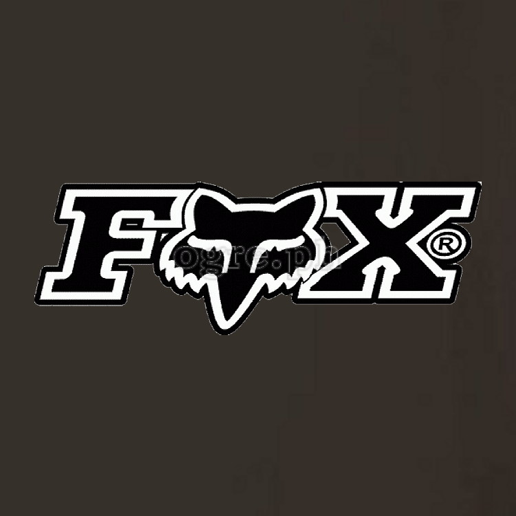 BRD-Fox(A) Outdoor Sports Brands Logos on FOTL Soft Premium Cotton Tee ~ Fox (Black)
