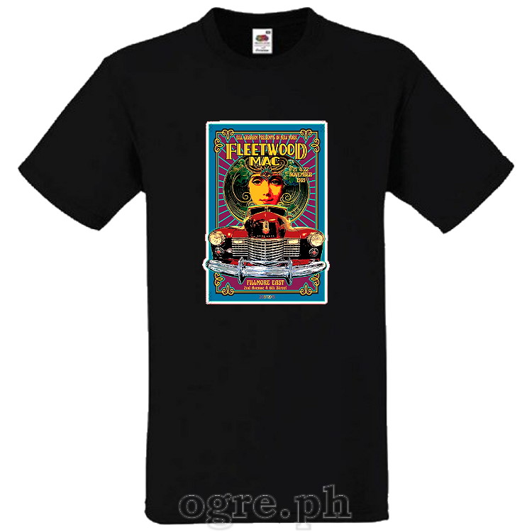 VCP-FLM1 Vintage Concert Poster Art on Soft Premium 100% Cotton Tee ~ Fleetwood Mac Fillmore East