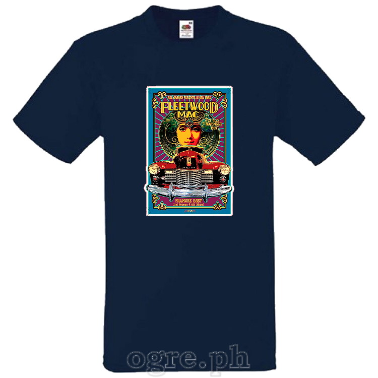 VCP-FLM1 Vintage Concert Poster Art on Soft Premium 100% Cotton Tee ~ Fleetwood Mac Fillmore East