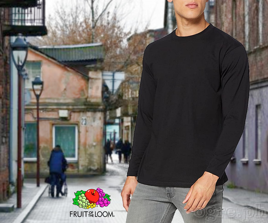 CLS-165B Black Classic Comfort Style Long Sleeves Tee 165gsm 100% Cotton