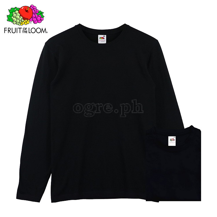 CLS-165B Black Classic Comfort Style Long Sleeves Tee 165gsm 100% Cotton