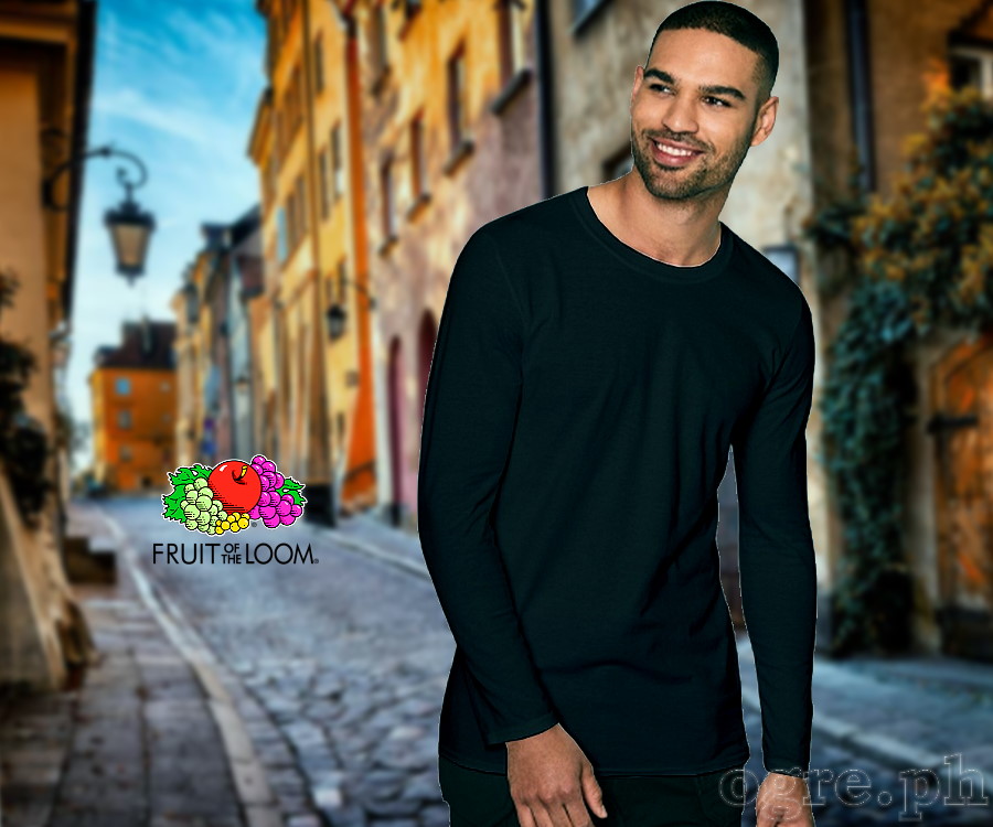 CLS-165B Black Classic Comfort Style Long Sleeves Tee 165gsm 100% Cotton