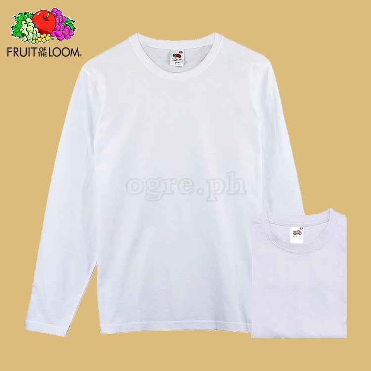 CLS-165W White Classic Comfort Style Long Sleeves Tee 165gsm 100% Cotton