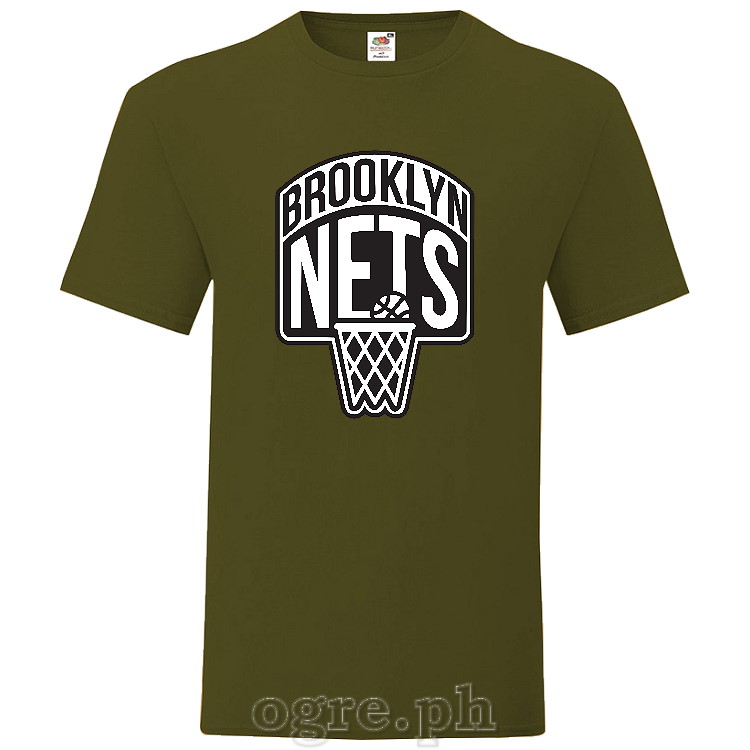 NBA-BKN Brooklyn Nets Logo on Soft Premium 100% Cotton Tee