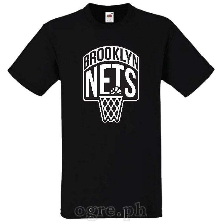 NBA-BKN Brooklyn Nets Logo on Soft Premium 100% Cotton Tee