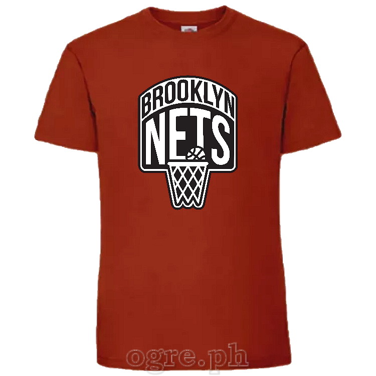 NBA-BKN Brooklyn Nets Logo on Soft Premium 100% Cotton Tee