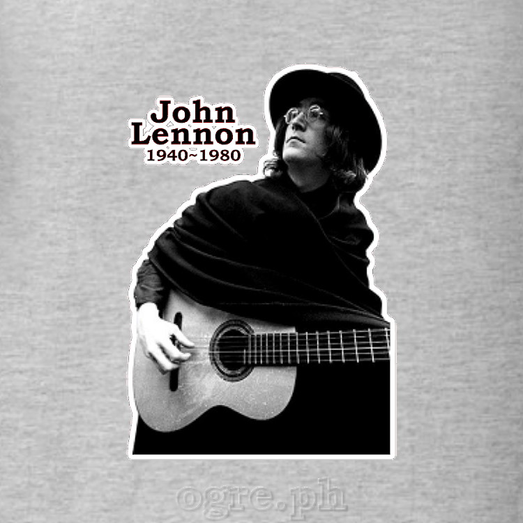 RML-JLN1 Rock Music Legends on Soft Premium 100% Cotton Tee ~ John Lennon