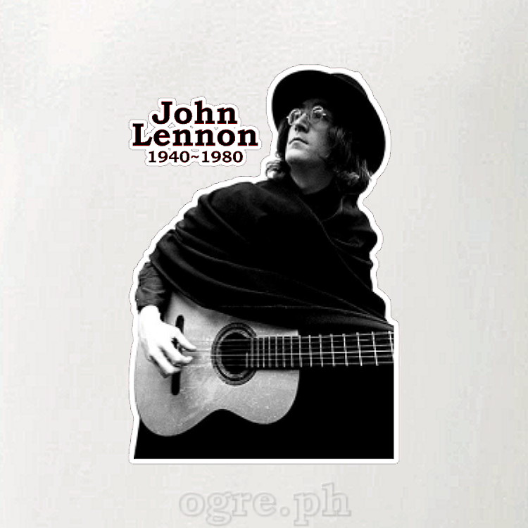 RML-JLN1 Rock Music Legends on Soft Premium 100% Cotton Tee ~ John Lennon