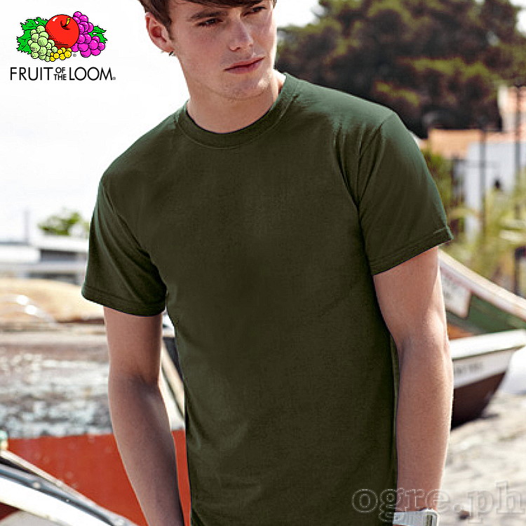 SP-195A Army Green Soft Premium Round Neck Tee 195gsm 100% Cotton
