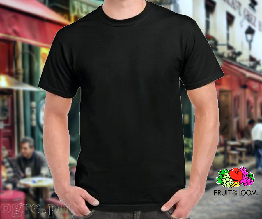 SP-195B Black Soft Premium Round Neck Tee 195gsm 100% Cotton