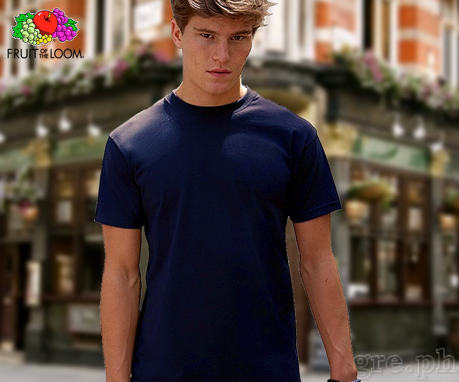 SP-195N Navy Blue Soft Premium Round Neck Tee 195gsm 100% Cotton