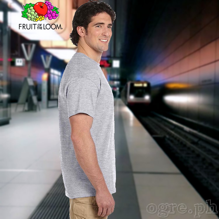 SP-195H Heather Gray Soft Premium Round Neck Tee 195gsm 100% Cotton
