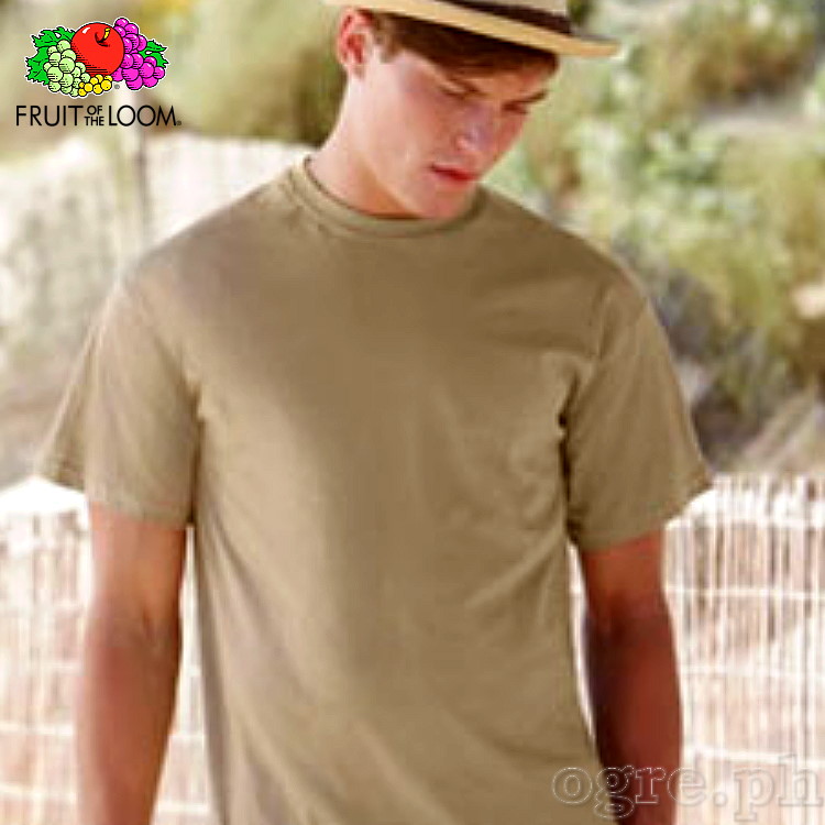 SP-195K Khaki Soft Premium Round Neck Tee 195gsm 100% Cotton