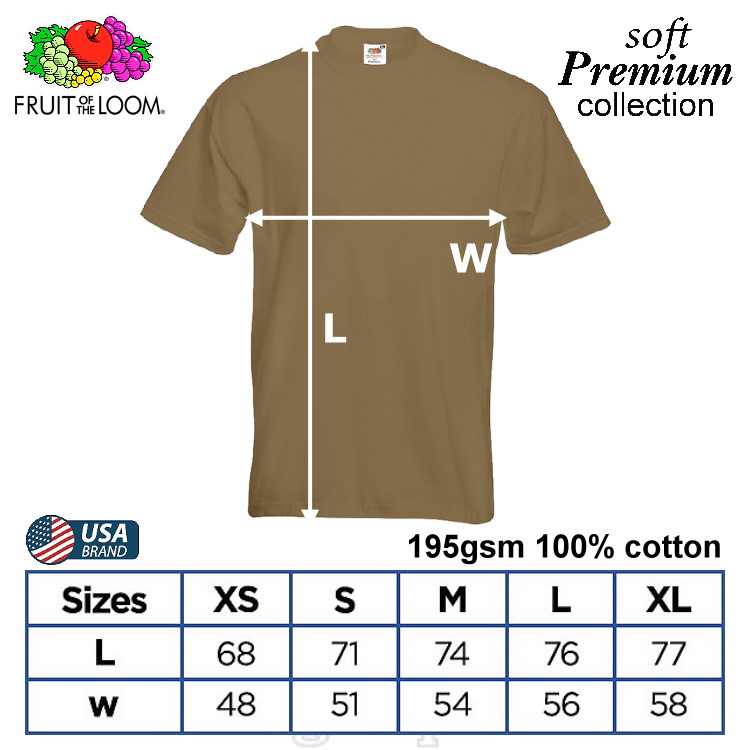 SP-195K Khaki Soft Premium Round Neck Tee 195gsm 100% Cotton