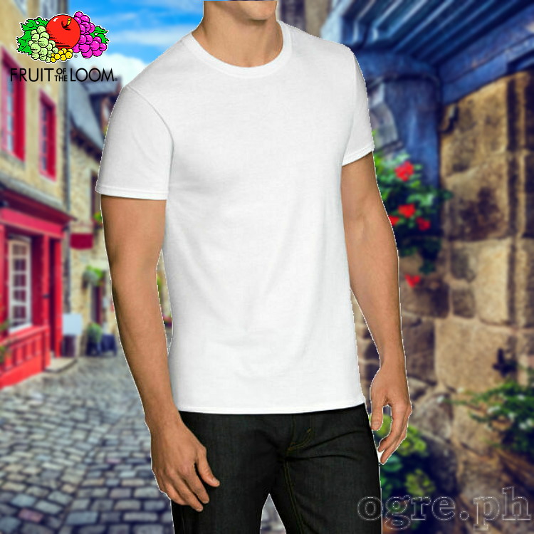 SP-195W White Soft Premium Round Neck Tee 195gsm 100% Cotton