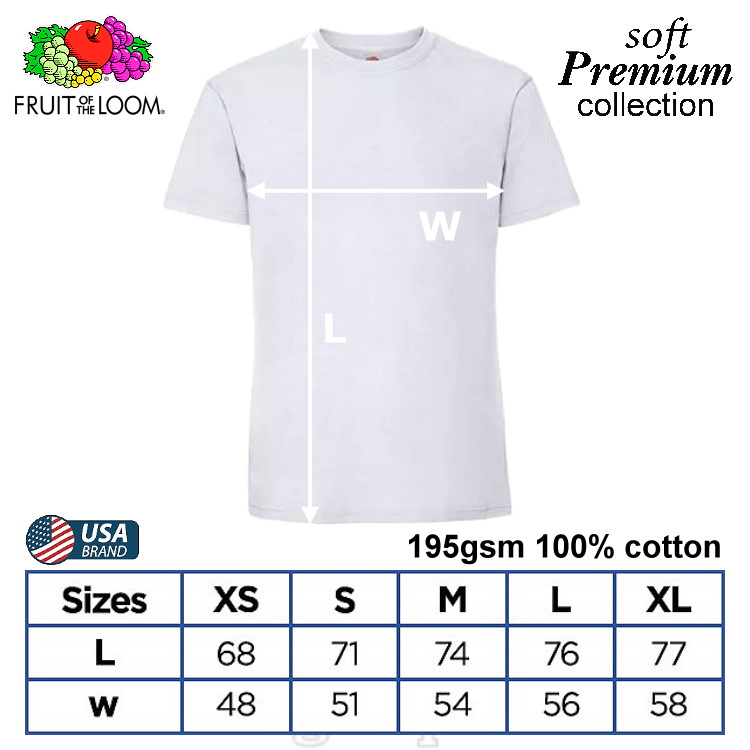 SP-195W White Soft Premium Round Neck Tee 195gsm 100% Cotton