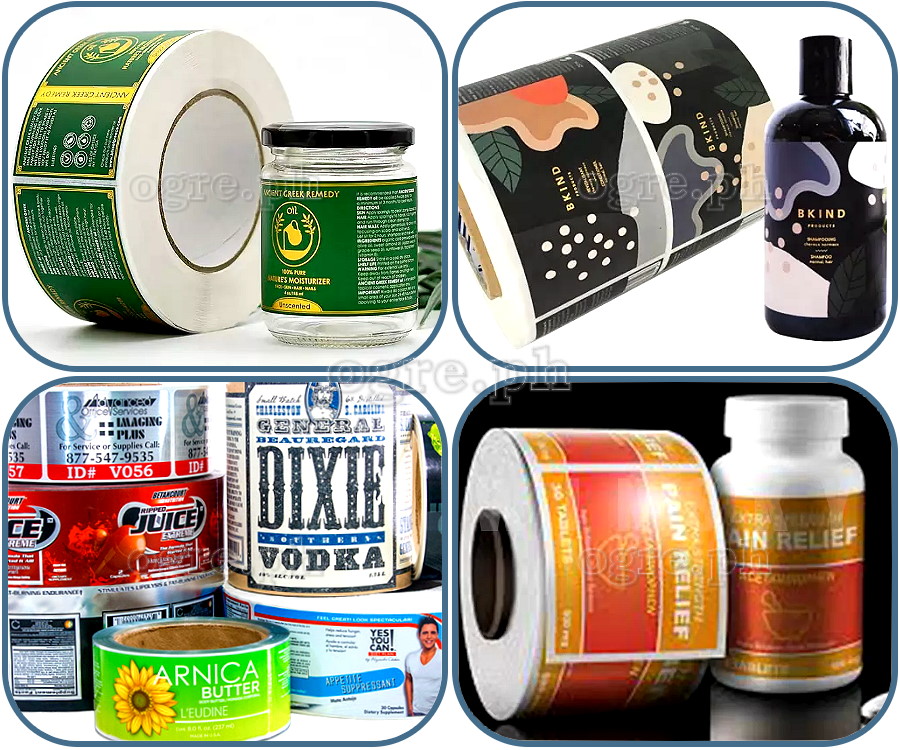 BLR-MWR Blank BOPP Die-Cut Labels in Rolls ~ Matte White (Various Sizes)