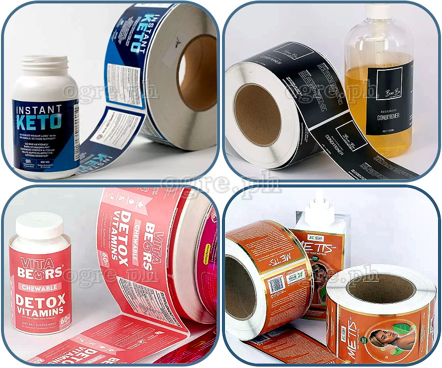 BLR-MWR Blank BOPP Die-Cut Labels in Rolls ~ Matte White (Various Sizes)