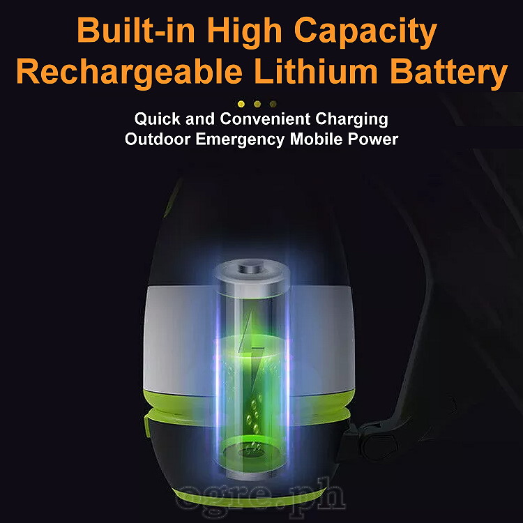 GX-CL033 3-in-1 USB Rechargeable Emergency Flashlight, Camping Lantern, Desk Lamp