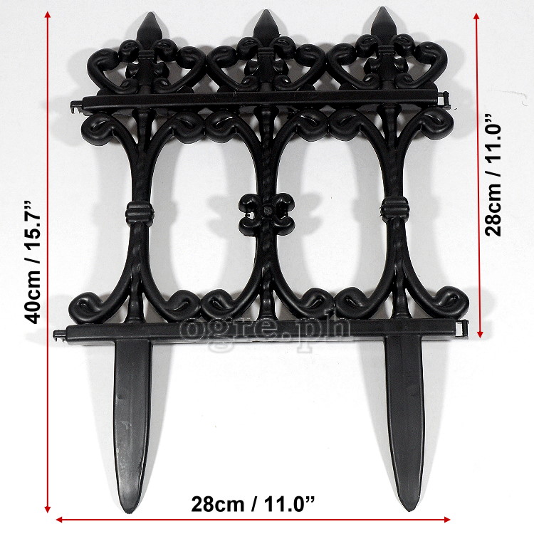 HB826 Pack of 4 Decorative Garden Fences