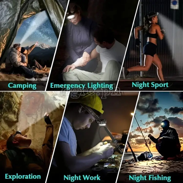 High Power 11-LED Super Bright Rechargeable Headlamp