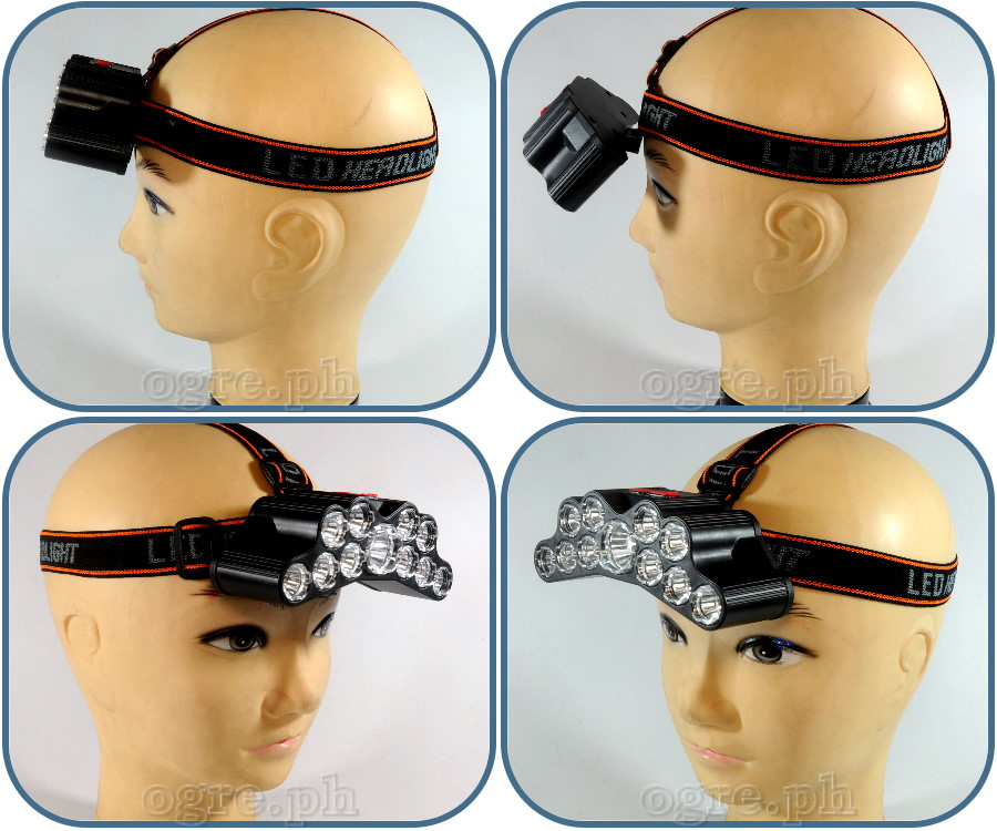 High Power 11-LED Super Bright Rechargeable Headlamp