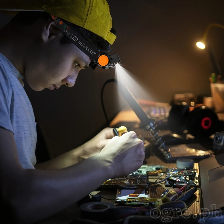High Power 2-LED Mini Rechargeable Headlamp