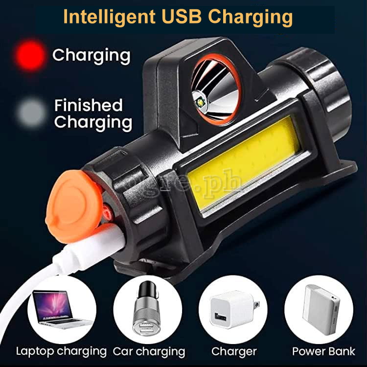 High Power 2-LED Mini Rechargeable Headlamp
