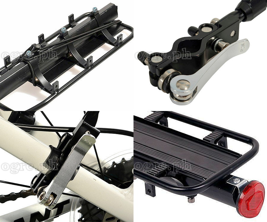 HS-H022A Quick-Connect Seatpost Mount Pannier Luggage Rack with Quick-Connect Side Rail Locks