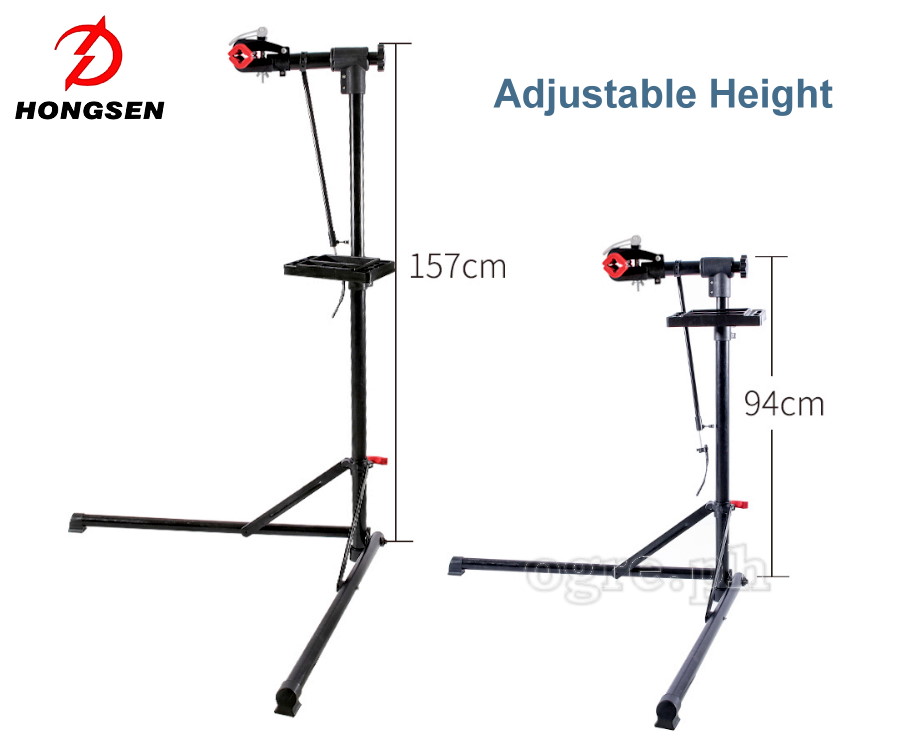 HS-X006R Heavy Duty Bike Repair / Maintenance Stand with Collapsible Bipod Base