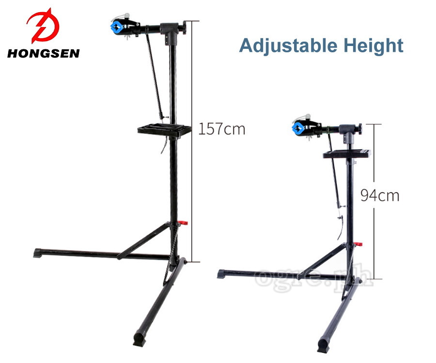 HS-X006R Heavy Duty Bike Repair / Maintenance Stand with Collapsible Bipod Base