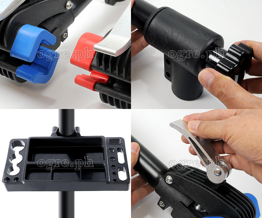 HS-X006R Heavy Duty Bike Repair / Maintenance Stand with Collapsible Bipod Base