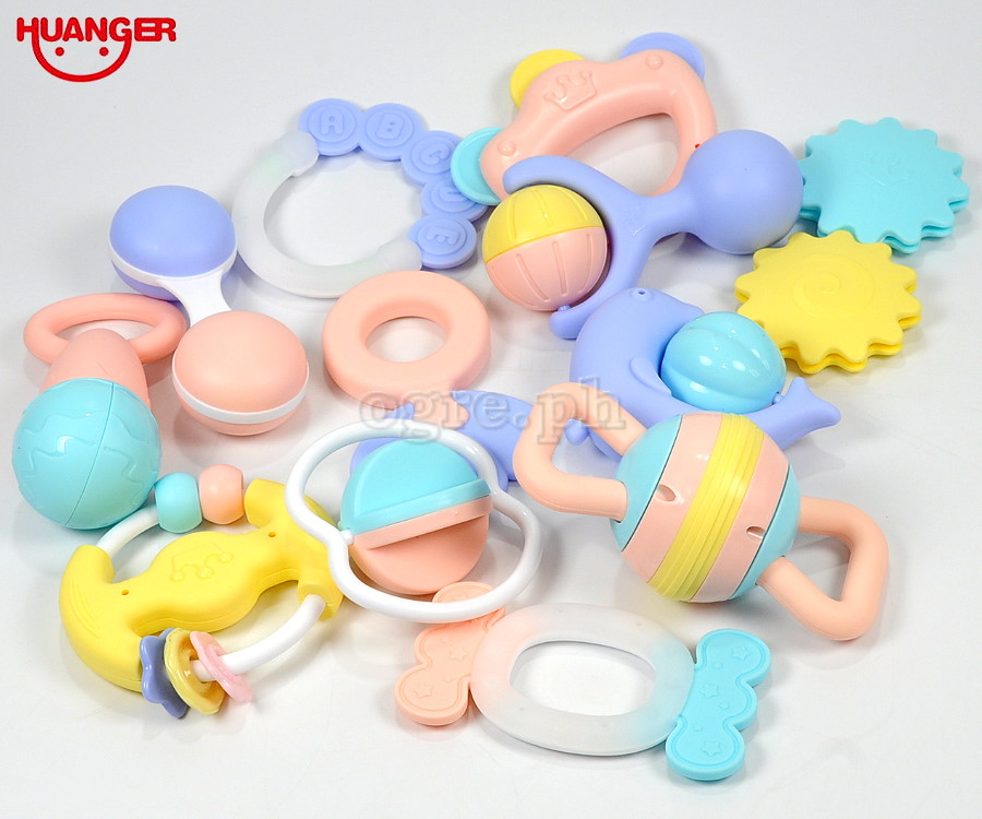 HE0129 Baby Teether Rattles with Storage Case (12pcs Set)