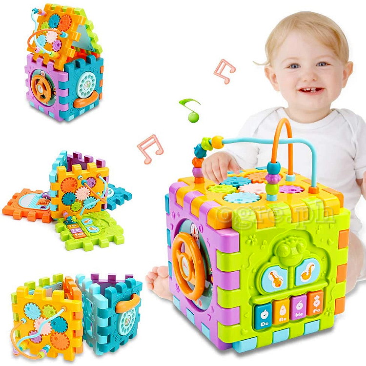 HE0527 (6+4pcs Set) Educational Activity Cube