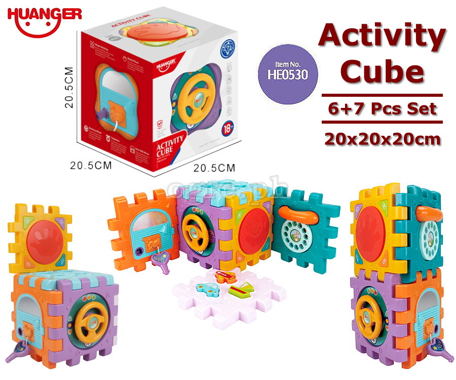 HE0530 (6+7pcs Set) Educational Activity Cube