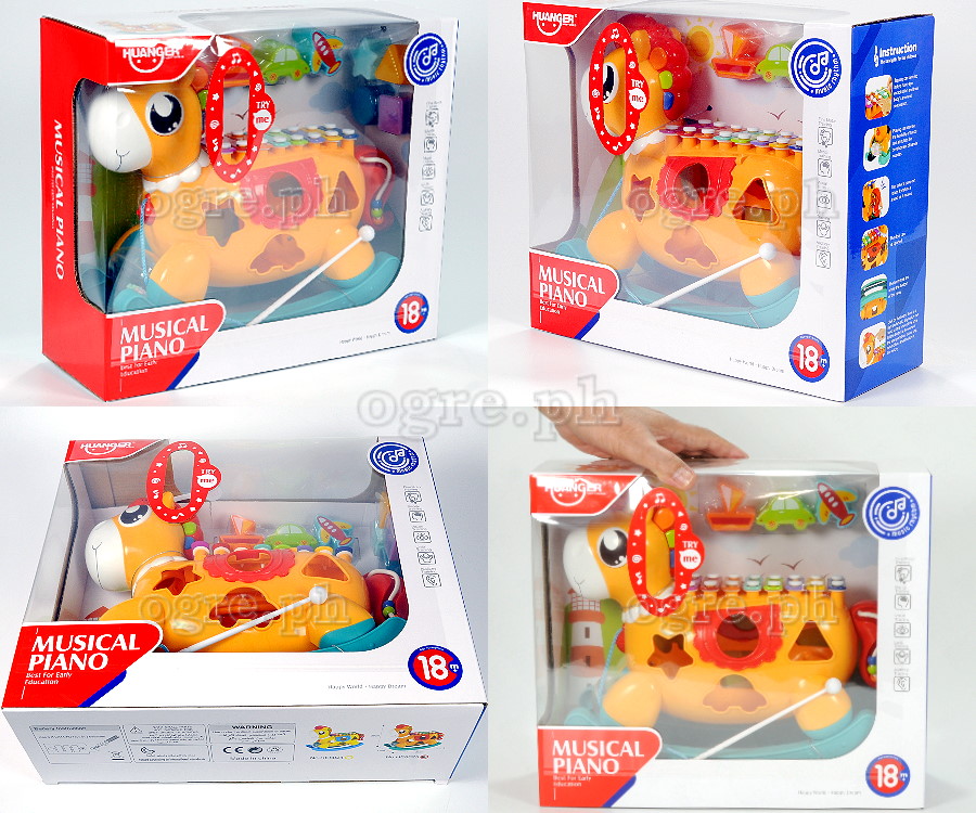 HE8024-HE8025 Music Pony Xylophone (HE8024 Yellow / HE8025 Orange)