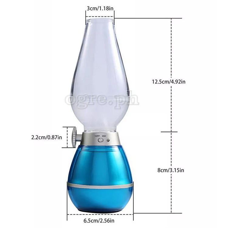 YLL003 Classic Design Blow Control Oil Lamp USB Rechargeable Night Light