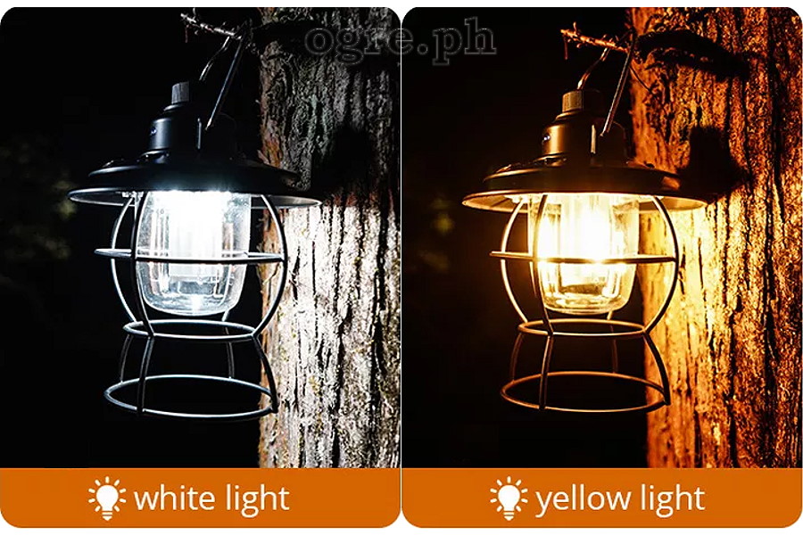 YLL0331 Classic Design Retro Barn Lamp USB Rechargeable Dimmable Hanging LED Lantern