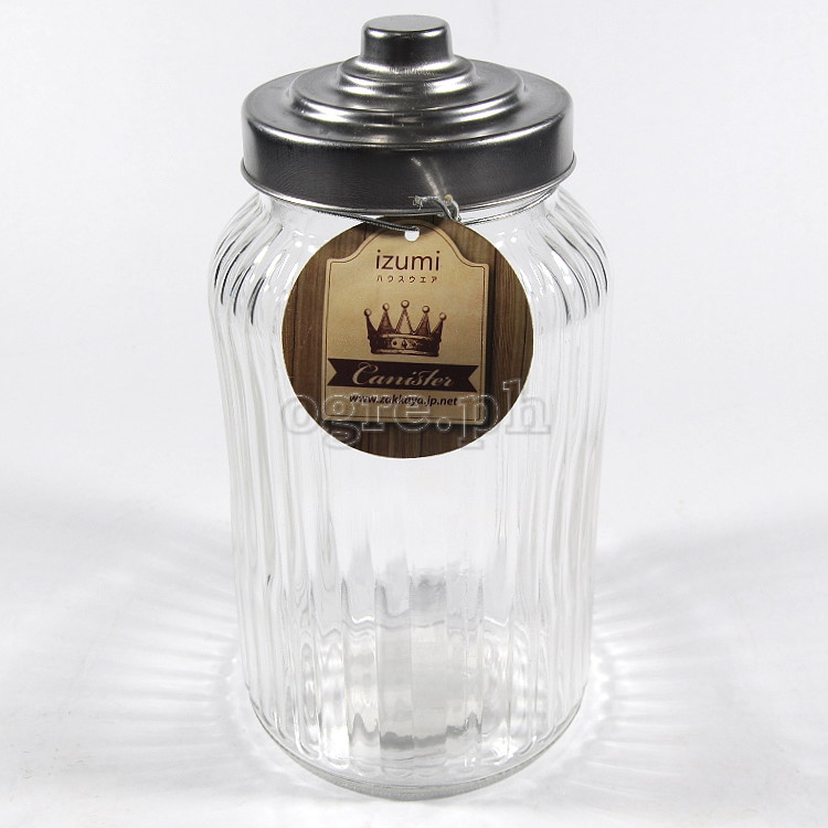 362206 Airtight Storage Jar with Screw-On Stainless Steel Lid 1.3L