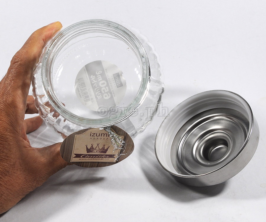 362207 Airtight Storage Jar with Screw-On Stainless Steel Lid 650mL