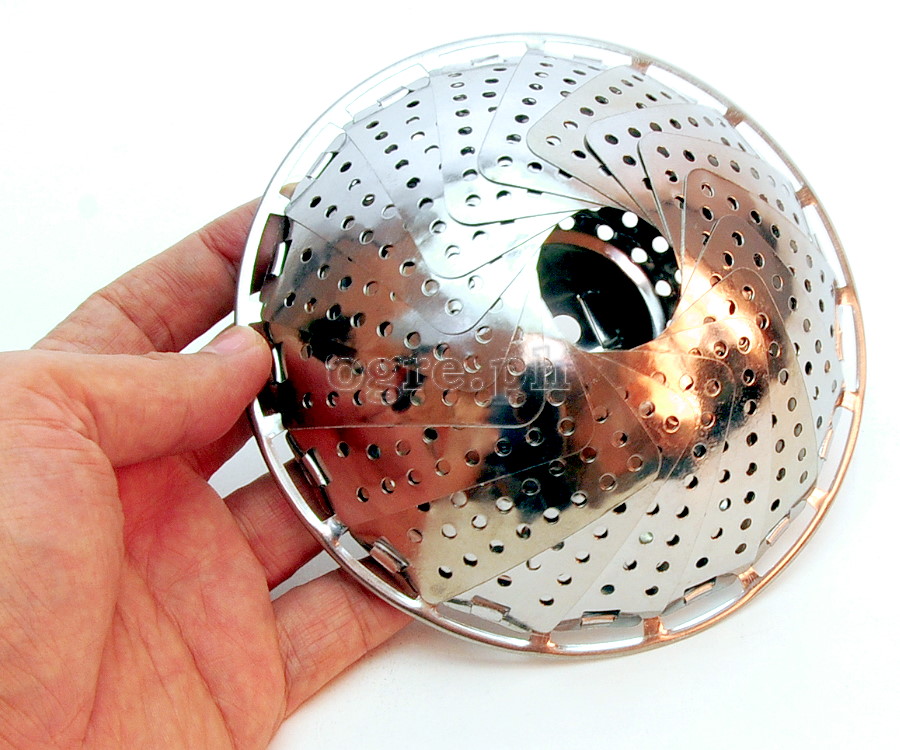 RF-3117 Collapsible Stainless Steel Steamer / Drainer Basket