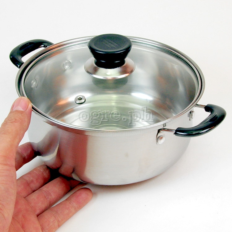 TXQ-2 Stainless Steel Mini Casserole with Glass Lid 18cm (7”)