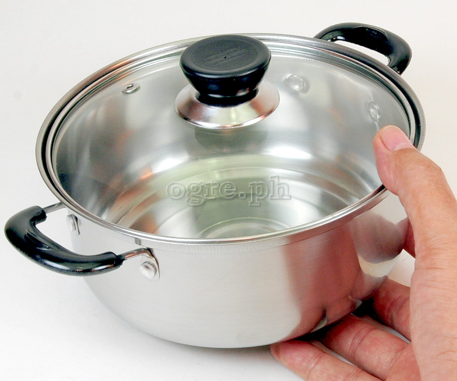 TXQ-2 Stainless Steel Mini Casserole with Glass Lid 18cm (7”)
