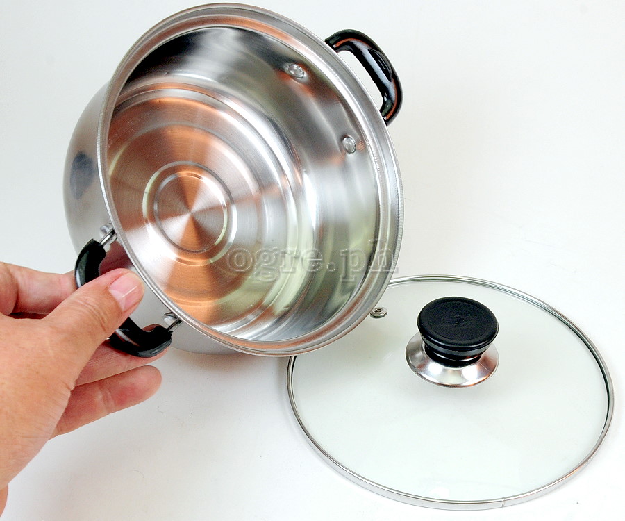 TXQ-2 Stainless Steel Mini Casserole with Glass Lid 18cm (7”)