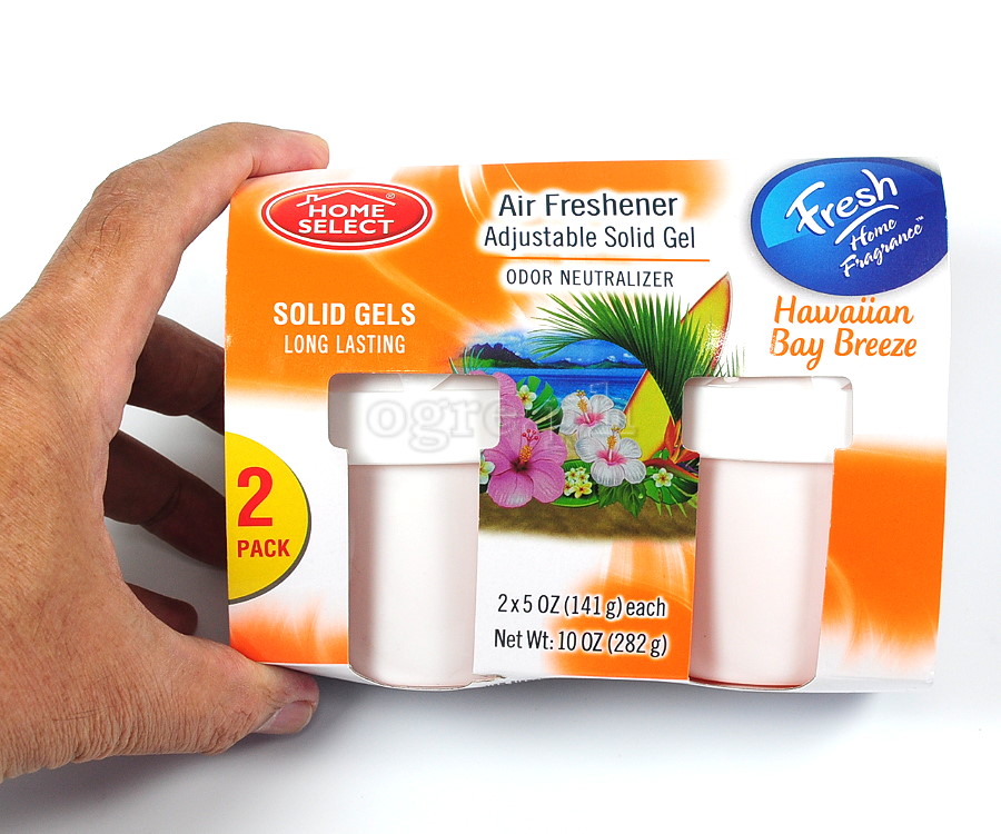 10350 2-Pack 5 oz (141g) Solid Gel Odor Neutralizer ~ Hawaiian Bay Breeze Scent