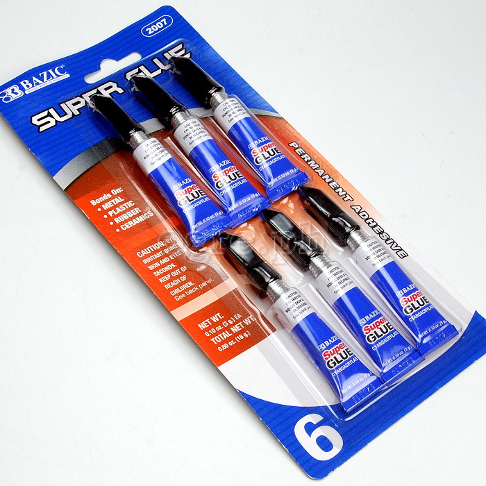 2007-24 Bazic Super Glue 3 Gms 6 Pack