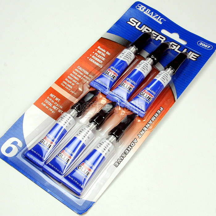 2007-24 Bazic Super Glue 3 Gms 6 Pack