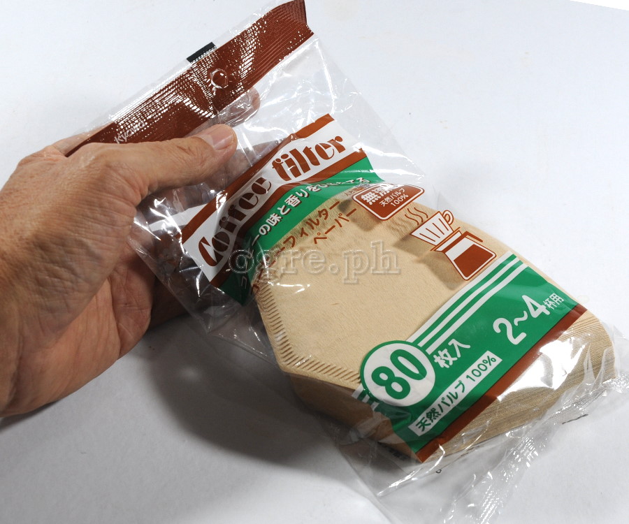 55-313 Pack of 80 Unbleached Natural Virgin Pulp Cone-Style Coffee Filters