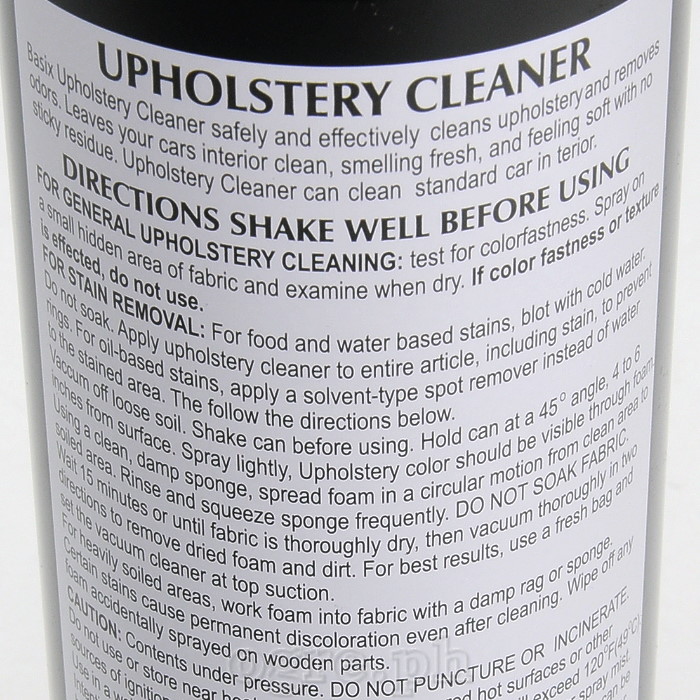 8226 Basix Foaming Uphosltery Cleaner 12oz (345ml)