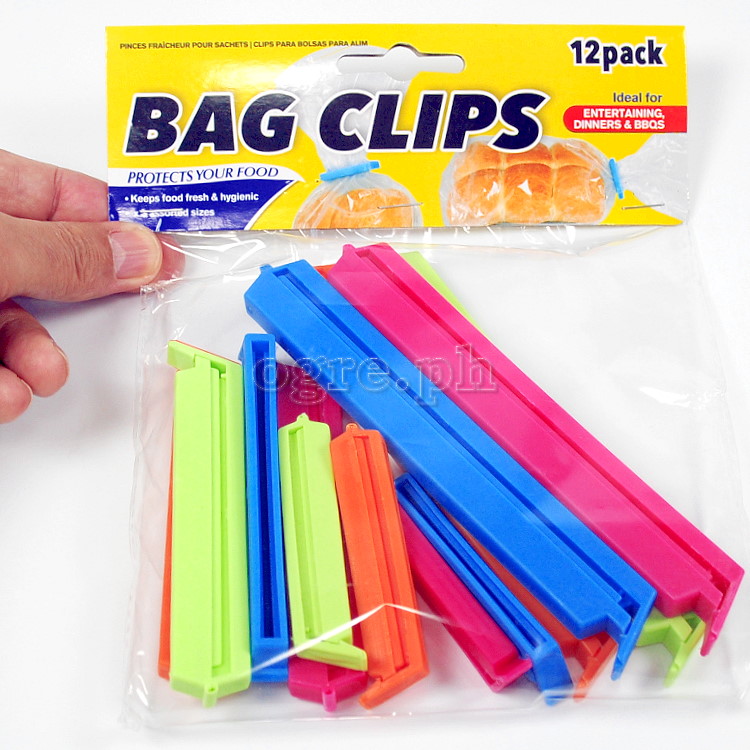 BC0077 Bag Sealing Clips 3-Sizes 12-Pack